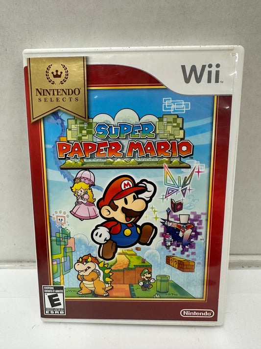 Super Paper Mario Nintendo Selects Wii Video Game Complete tested