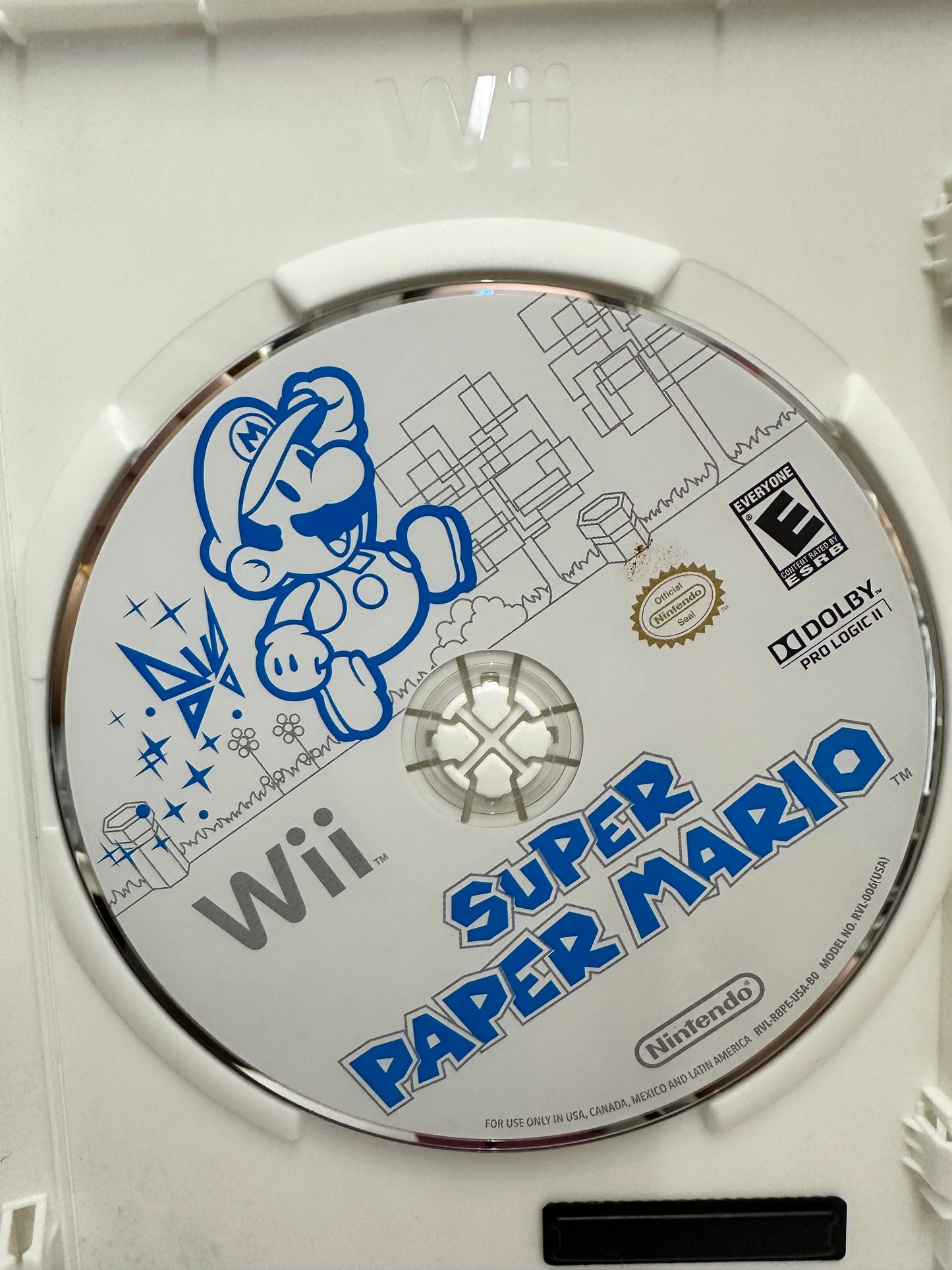 Super Paper Mario Nintendo Selects Wii Video Game Complete tested