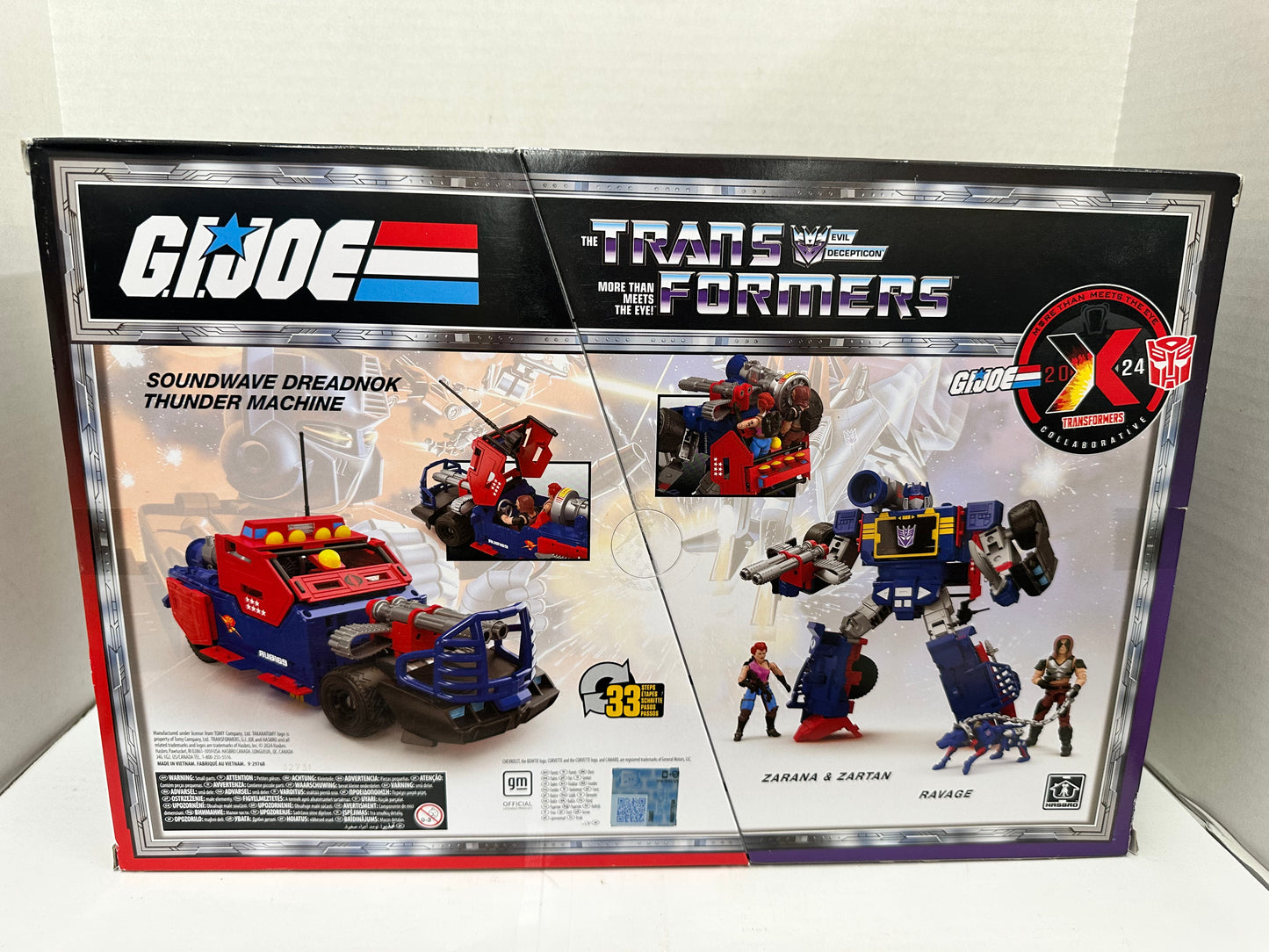 G.I. Joe Transformers Soundwave Dreadnok Crossover Zartan & Zarana 3.75" Figures