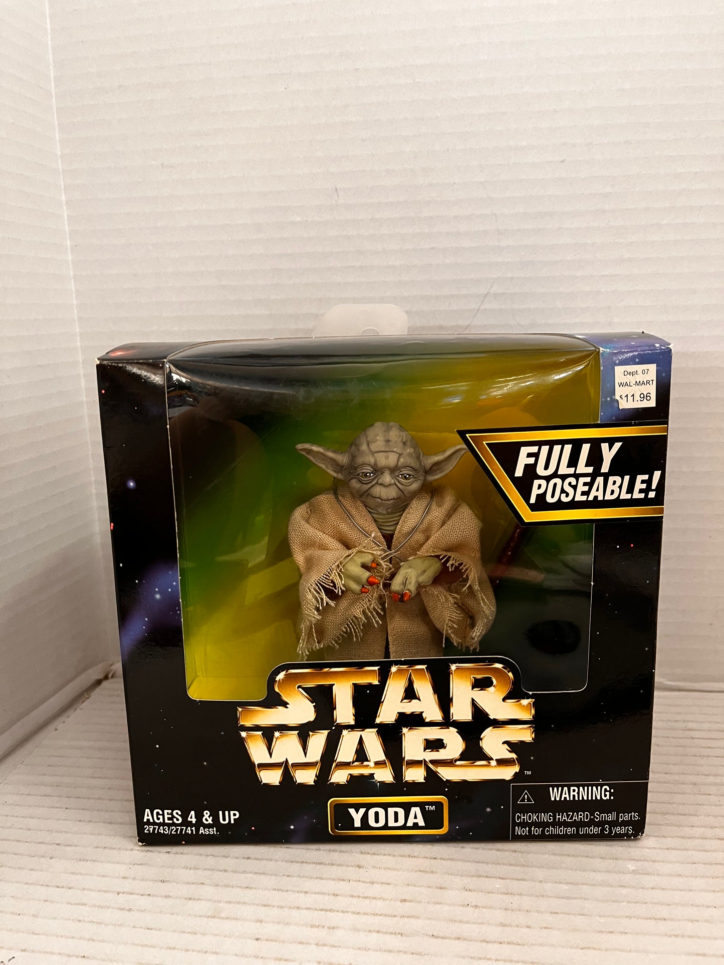 Star Wars Action Collection Yoda Figure Fully Poseable 1997 Kenner