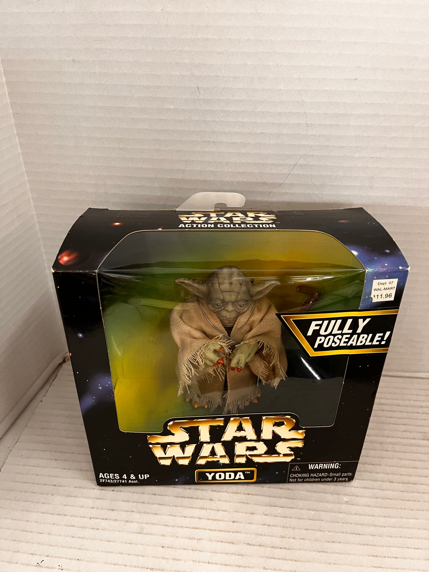 Star Wars Action Collection Yoda Figure Fully Poseable 1997 Kenner