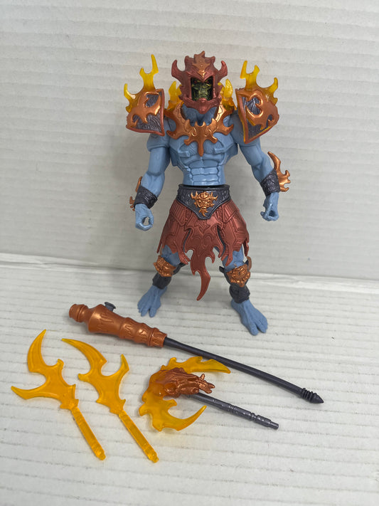 MOTU FIRE ARMOR SKELETOR 200x Complete Loose Figure