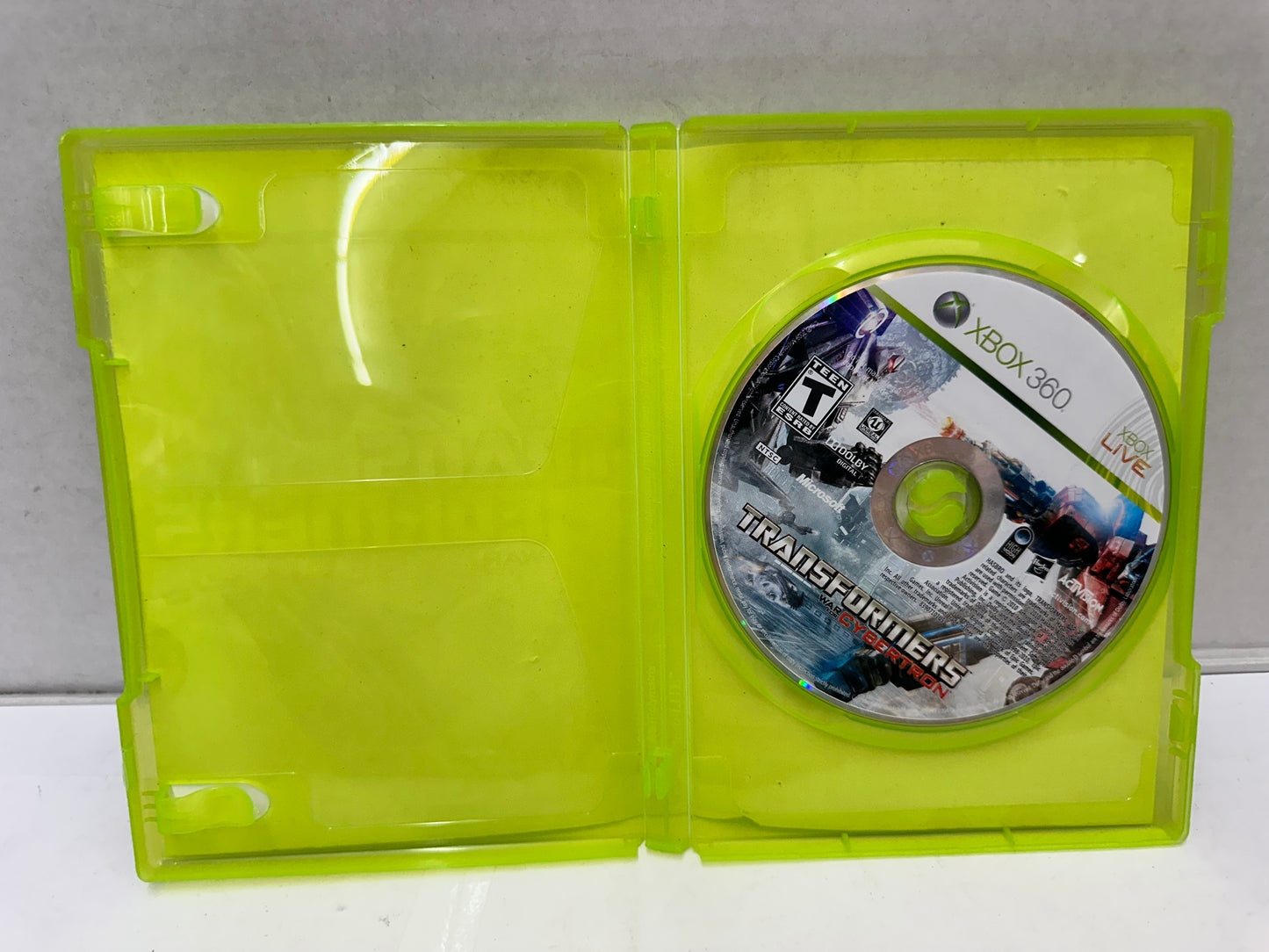 Microsoft Xbox 360 - Transformers: War For Cybertron Missing Manual