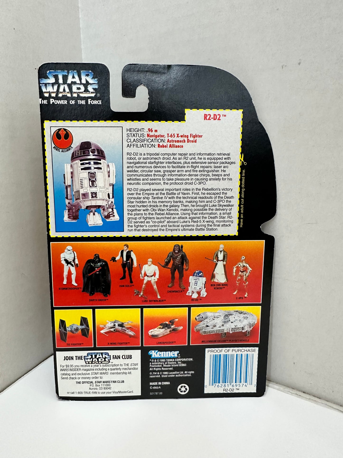 Star Wars Kenner Action Figures 1995 3.75-inch R2-D2 Vintage