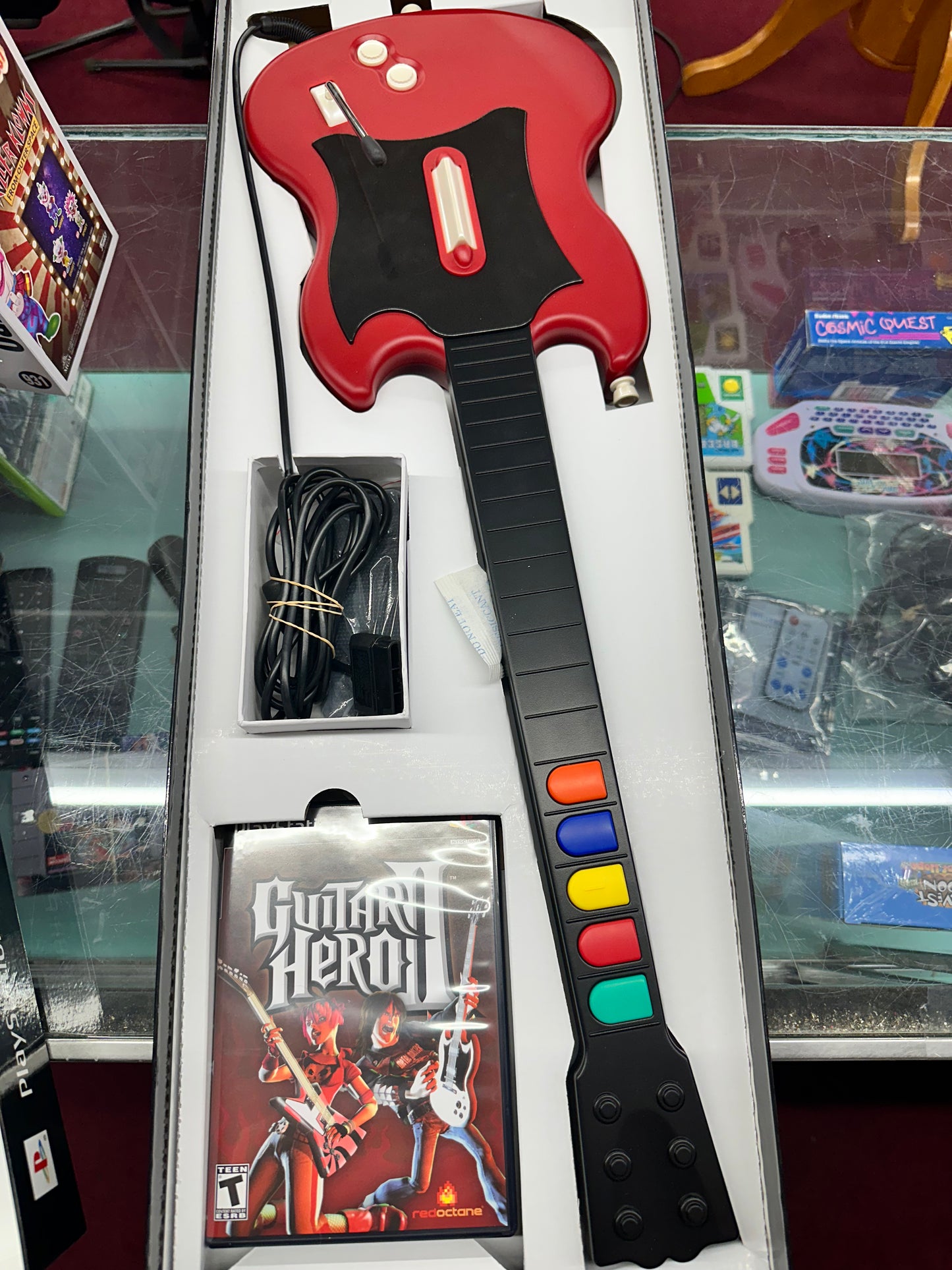 Guitar Hero II Game and Guitar Controller (Playstation 2, 2006)