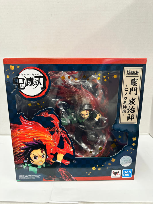 Bandai Figuarts zero Tanjiro Kamado Kagura Demon Slayer Figure (Open Box)