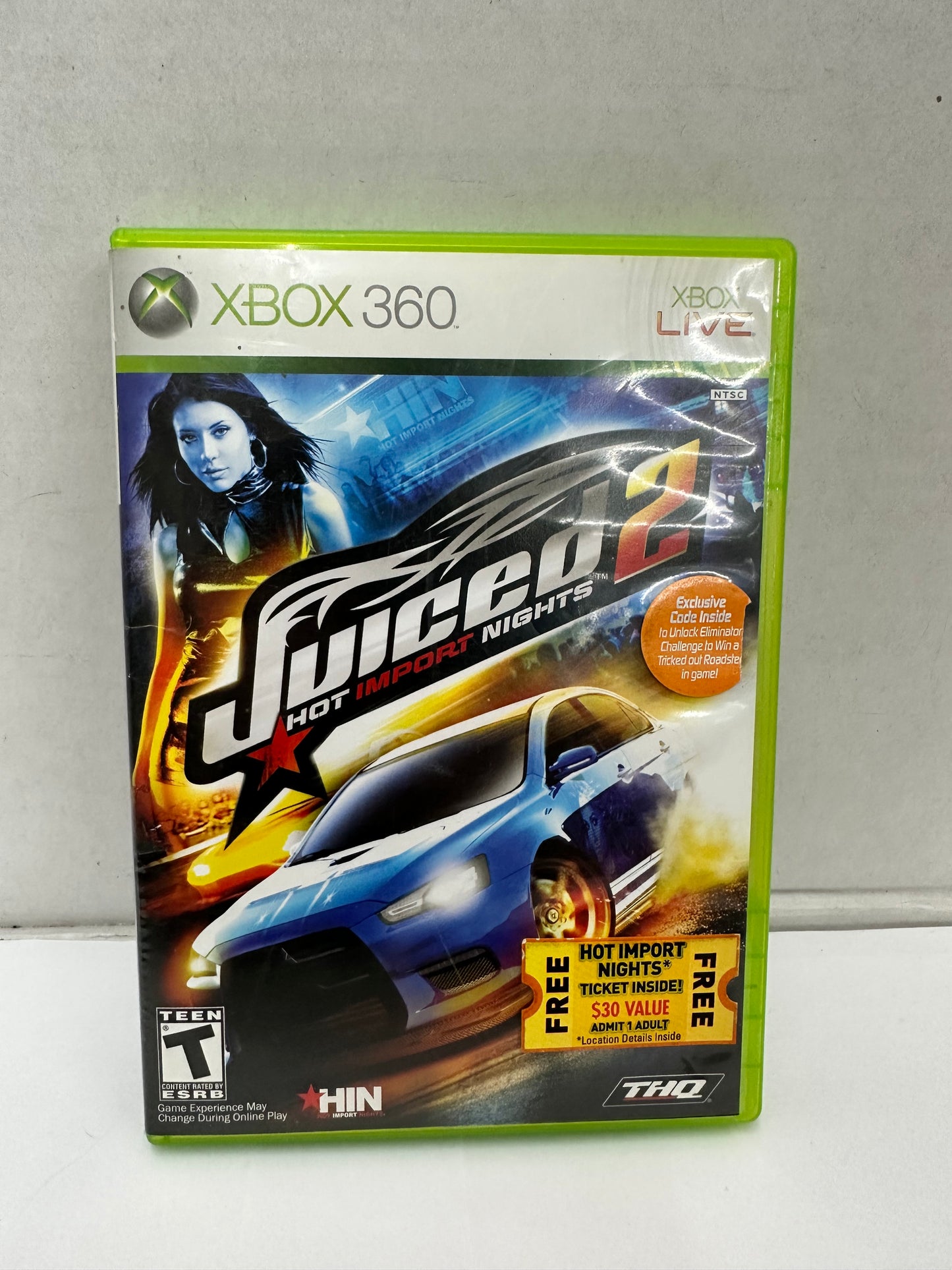 Juiced 2 Hot Import Nights (Microsoft Xbox 360, 2007) No Manual