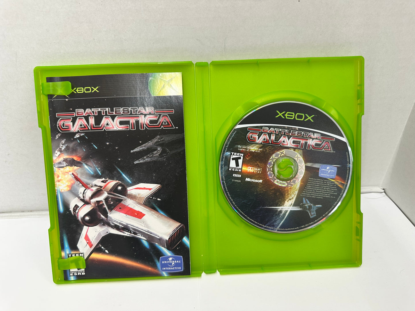 Battlestar Galactica (Microsoft Xbox, 2003) CIB Complete W/Manual Tested