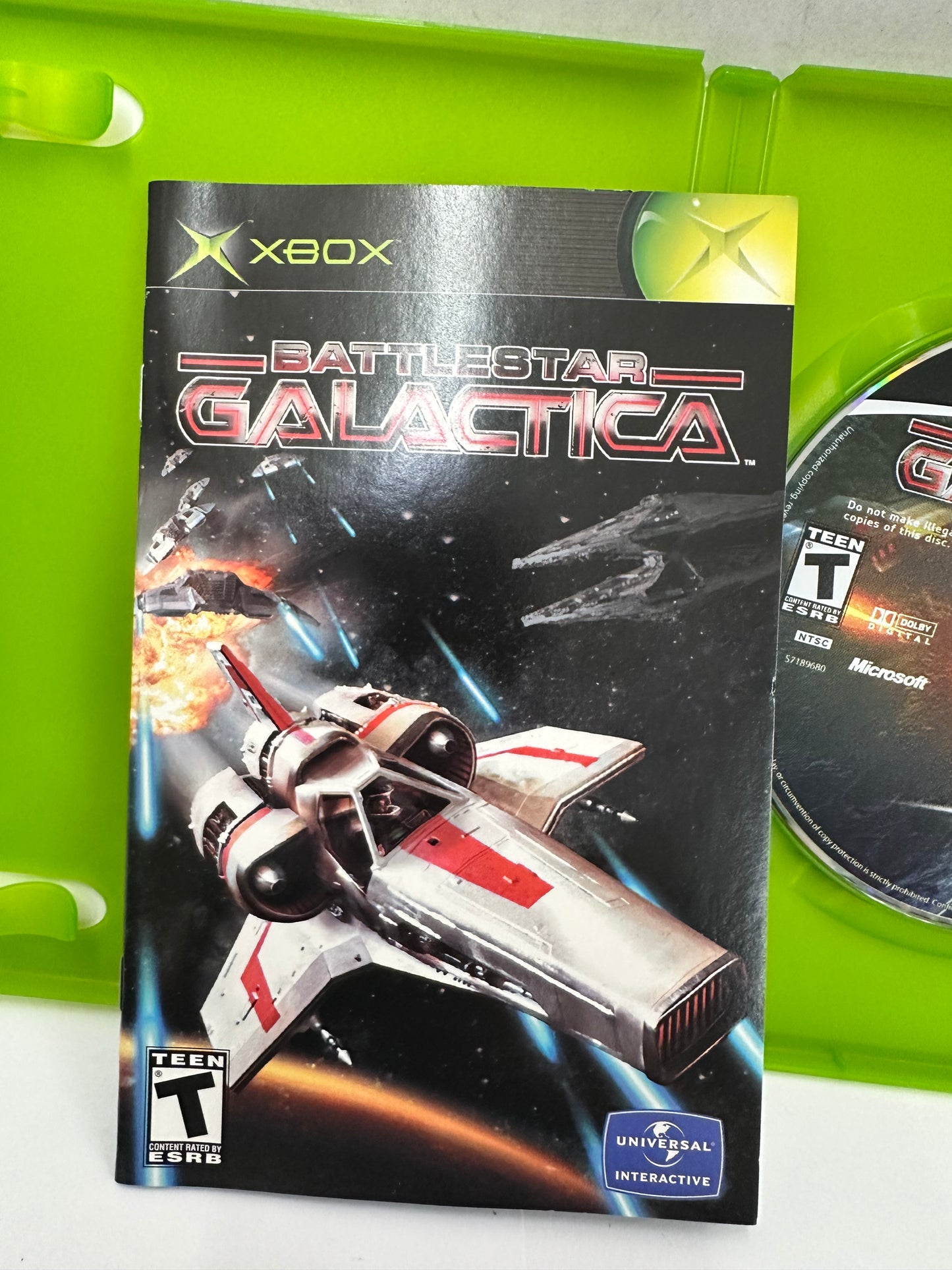 Battlestar Galactica (Microsoft Xbox, 2003) CIB Complete W/Manual Tested