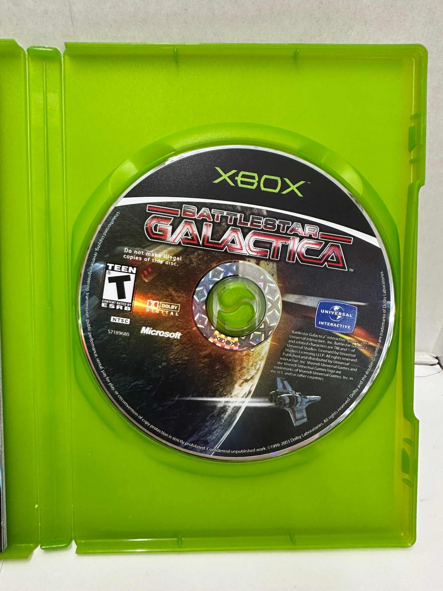 Battlestar Galactica (Microsoft Xbox, 2003) CIB Complete W/Manual Tested