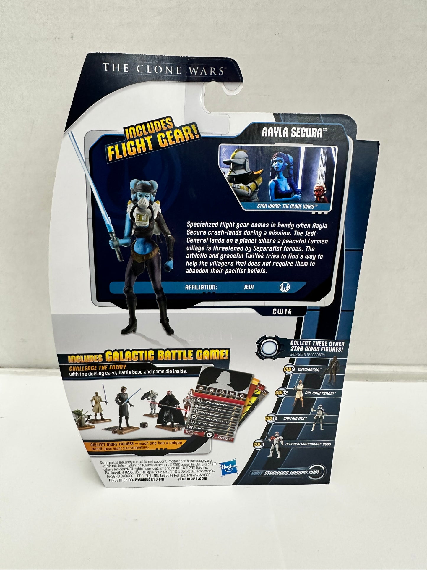 Star Wars Clone Wars Aayla Secura CW14 Action Figure NEW Autographed