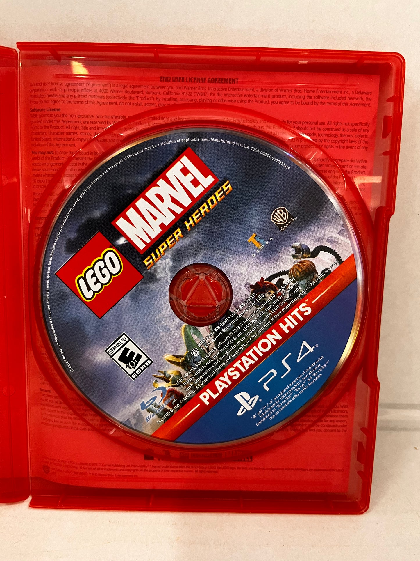 Lego Marvel Super Heroes Sony PS4 Playstation Hits Untested