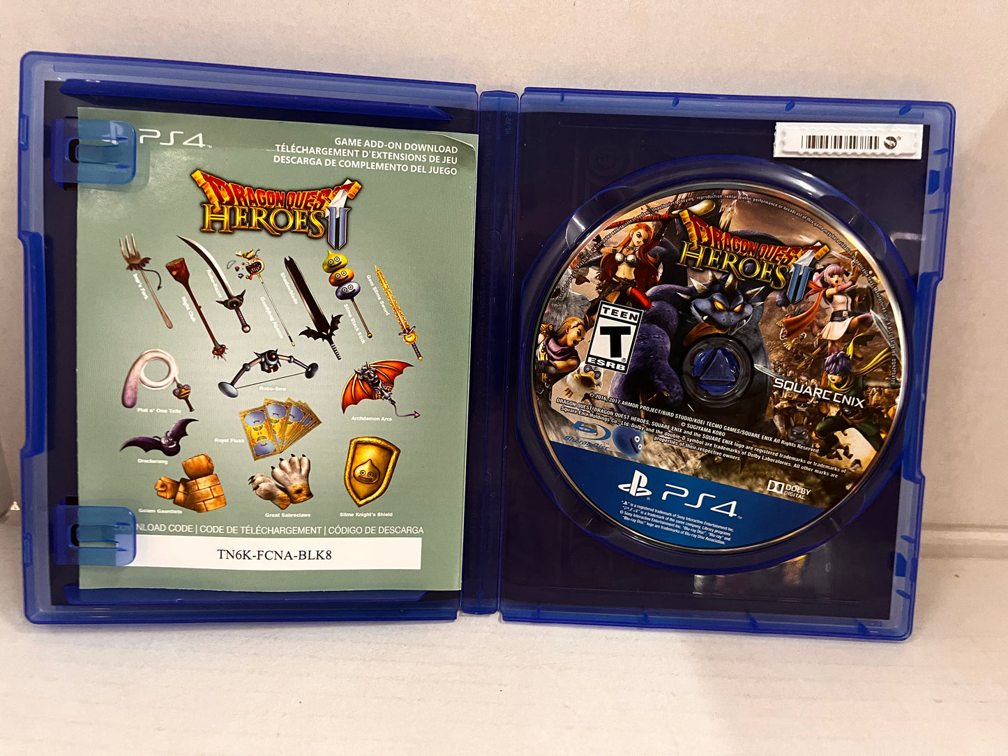 Dragon Quest Heroes Game PS4 CIB Untested