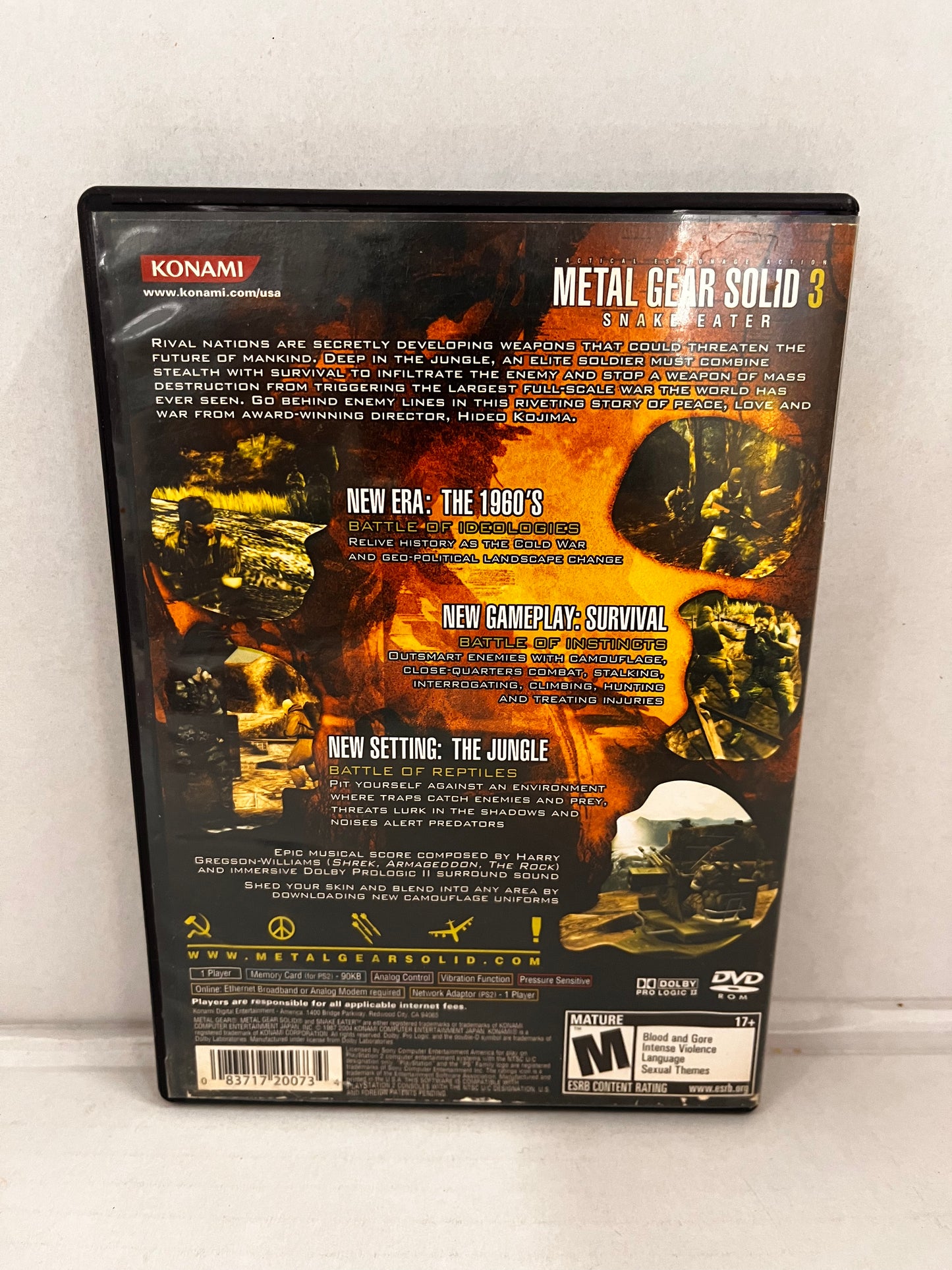 Metal Gear Solid 3: Snake Eater (Sony PlayStation 2, 2004) CIB Untested