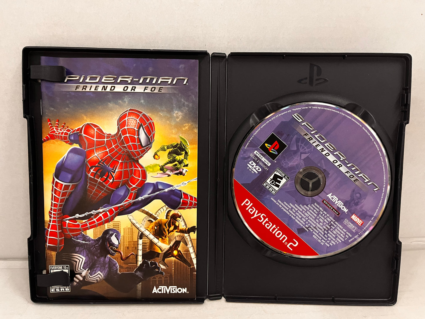 Spider-Man: Friend or Foe (Sony PlayStation 2, 2007) CIB Untested