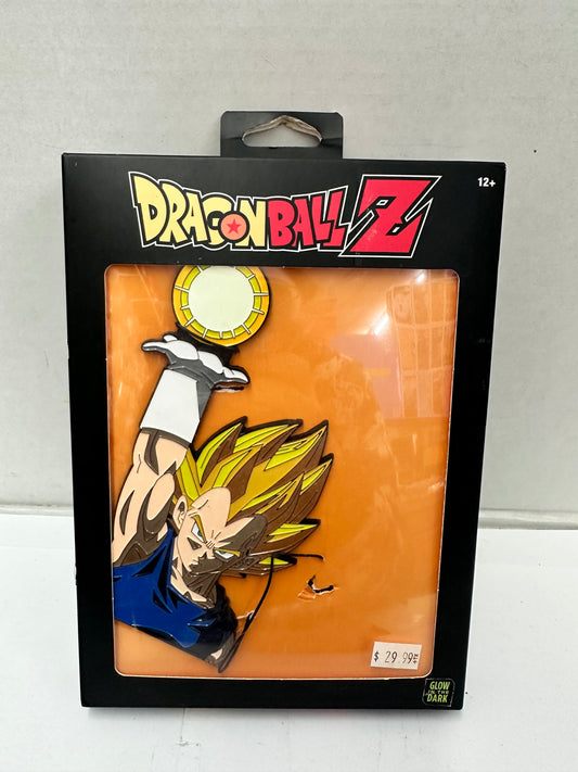 Dragon Ball Z - Vegeta 6" Magnetic Enamel Pin - Glow in the Dark - Dragonball