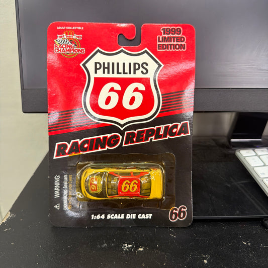 1999 Racing Champions Limited Edition Phillips 66 1:64 Die-cast Car, autograph