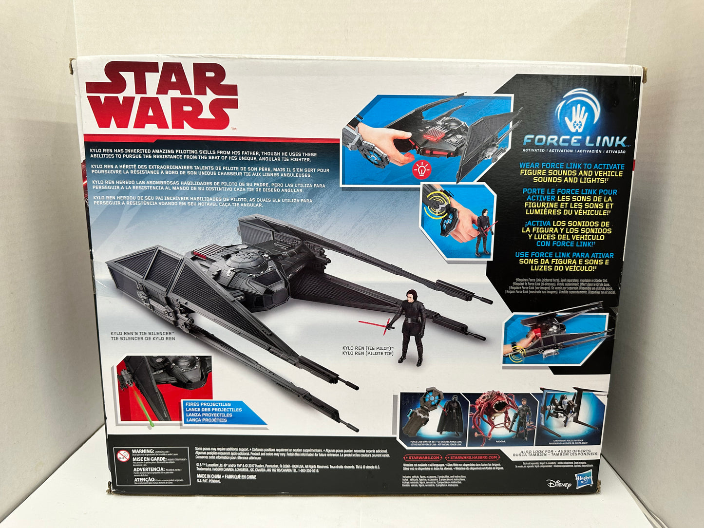 Hasbro Star Wars Force Link Kylo Ren’s TIE Silencer & Kylo Ren (TIE Pilot) NEW