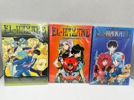El Hazard Vol. 1, 2, and 3 English By Viz Graphic Novels