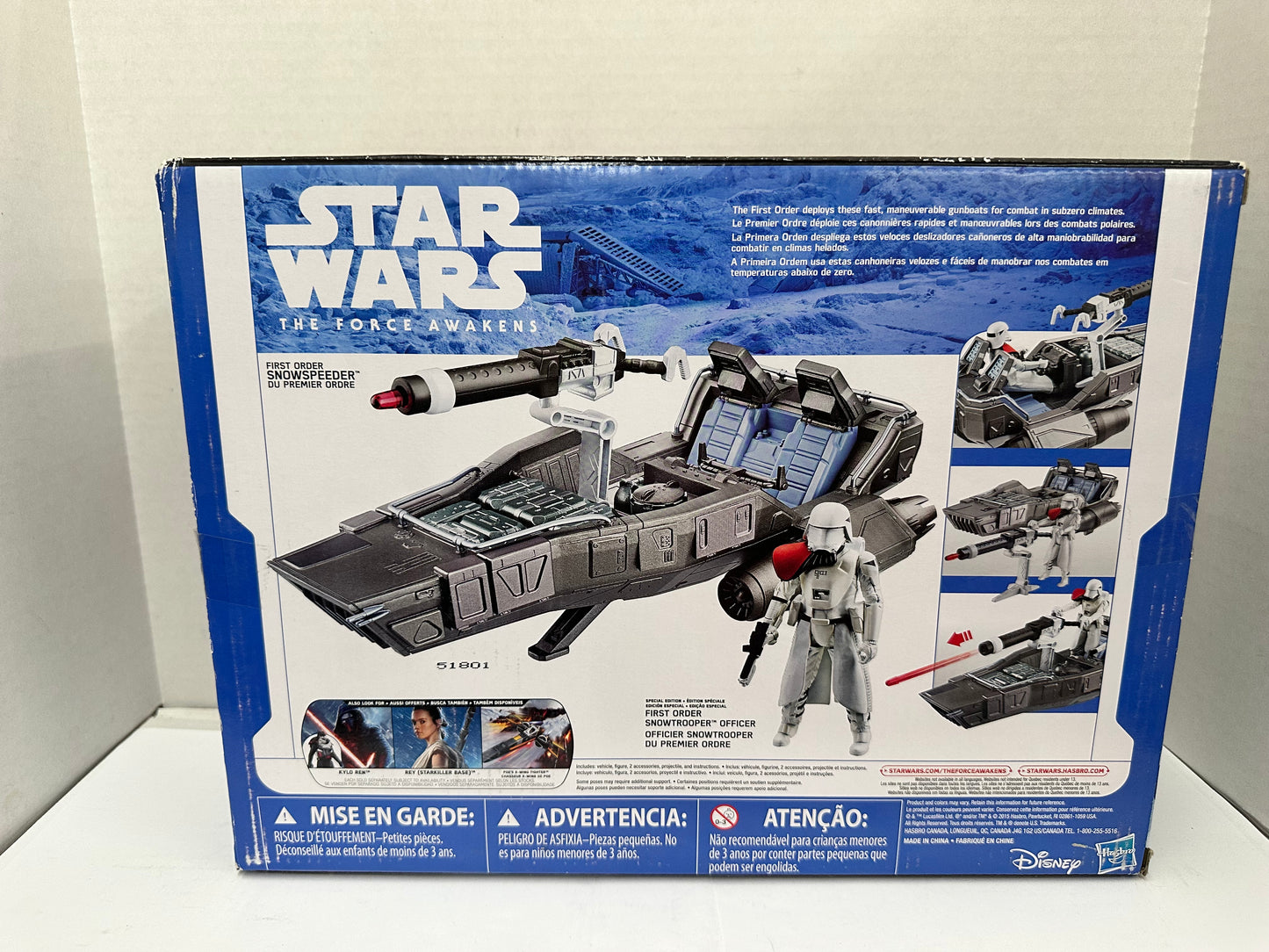 Star Wars The Force Awakens 3.75 Inch First Order Snowspeeder with Snowtrooper