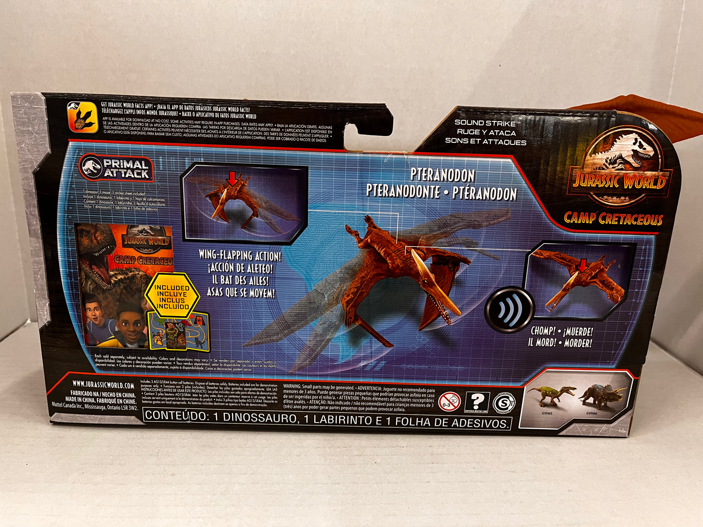 Jurassic World Sound Strike Camp Cretaceous Primal Attack PTERANODON, Wing Flap