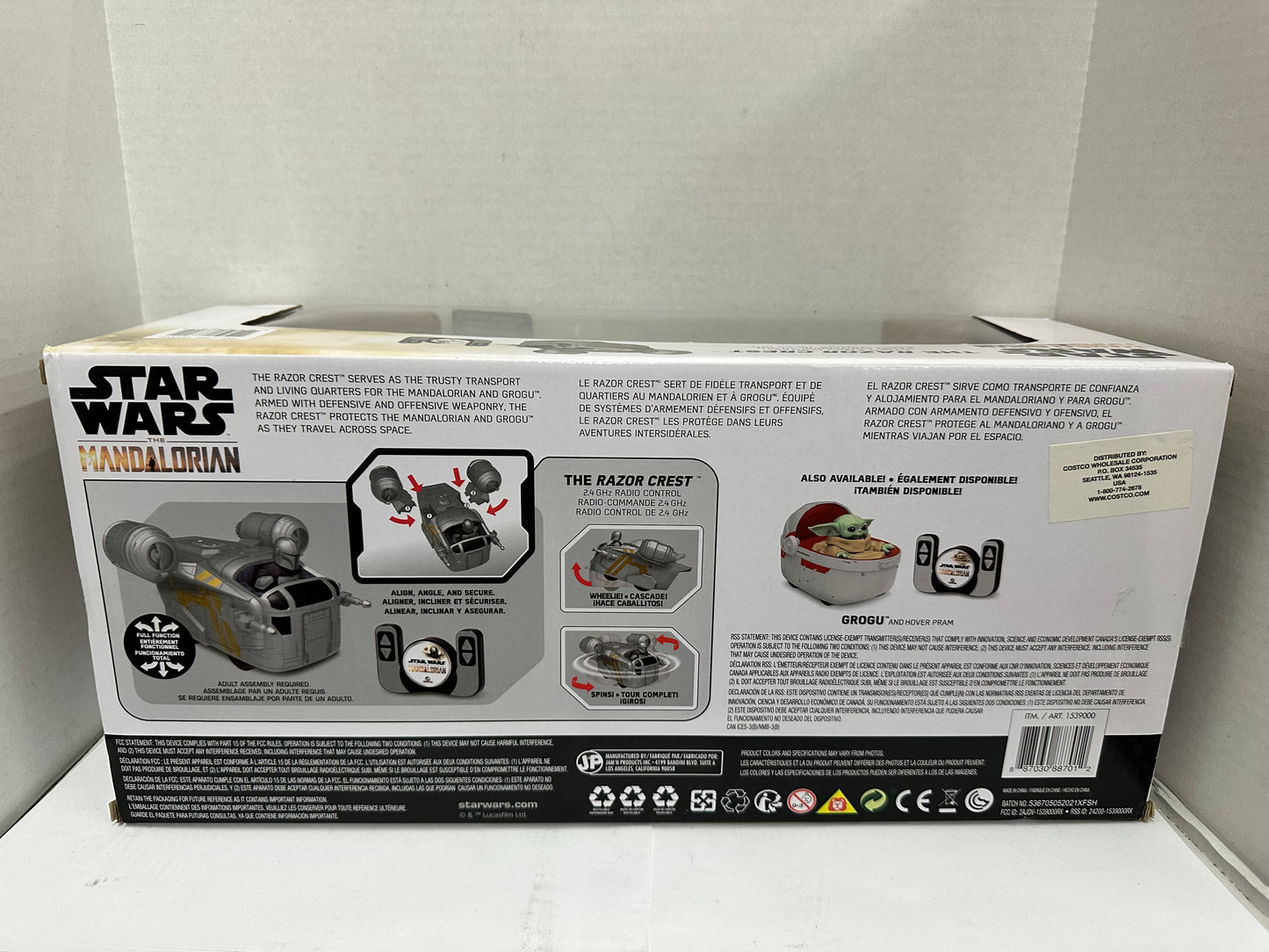 Star Wars The Mandalorian The Razor Crest Disney Remote Control Transport