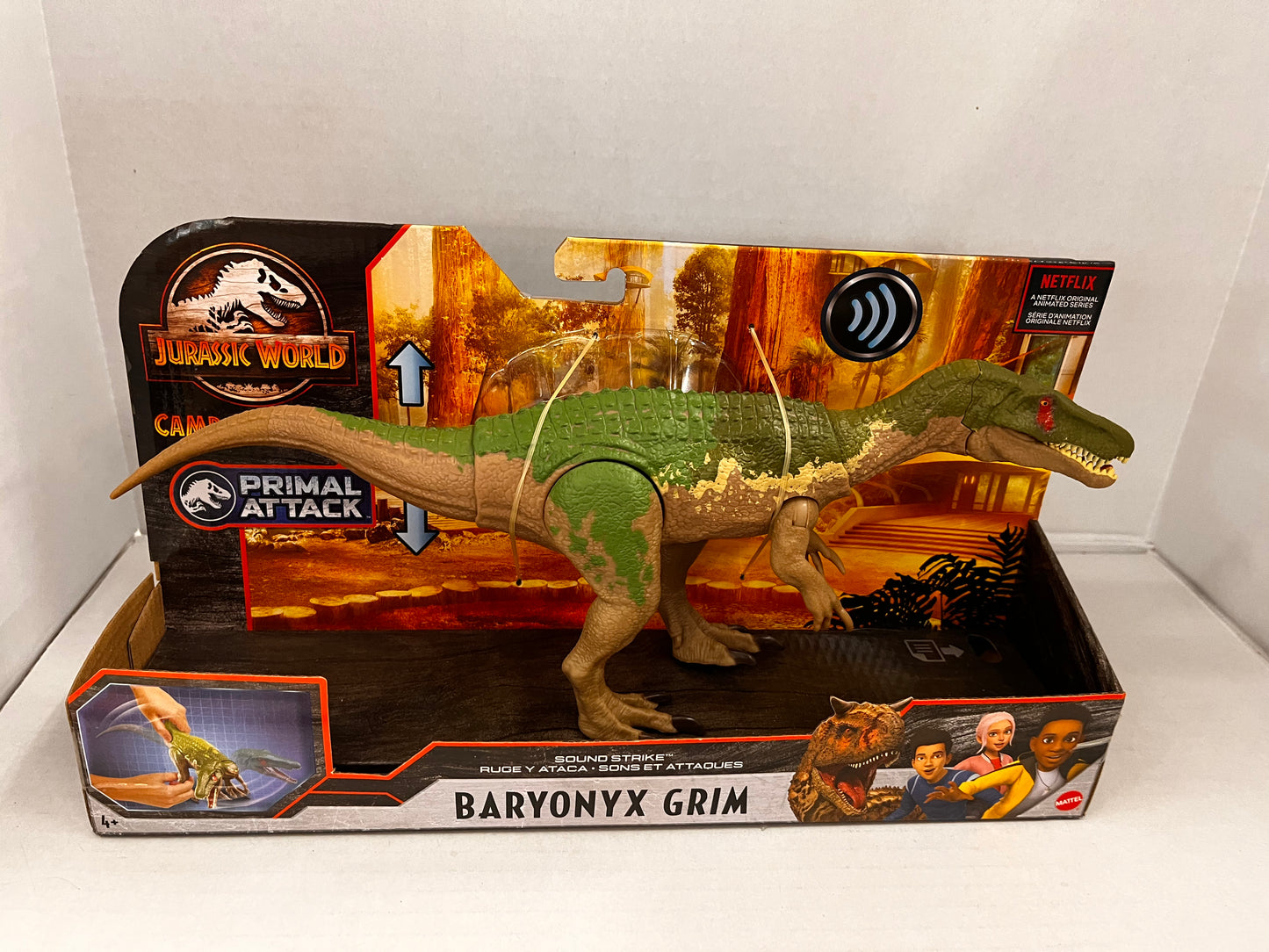 Jurassic World Sound Strike Baryonyx Grim Action Figure Camp Cretaceous