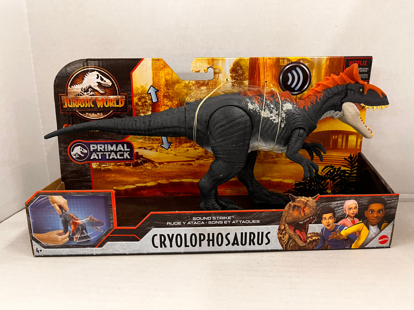Jurassic World Camp Cretaceous Cryolophosaurus Primal Attack Sound Strike
