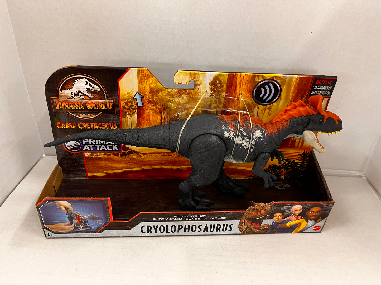 Jurassic World Camp Cretaceous Cryolophosaurus Primal Attack Sound Strike