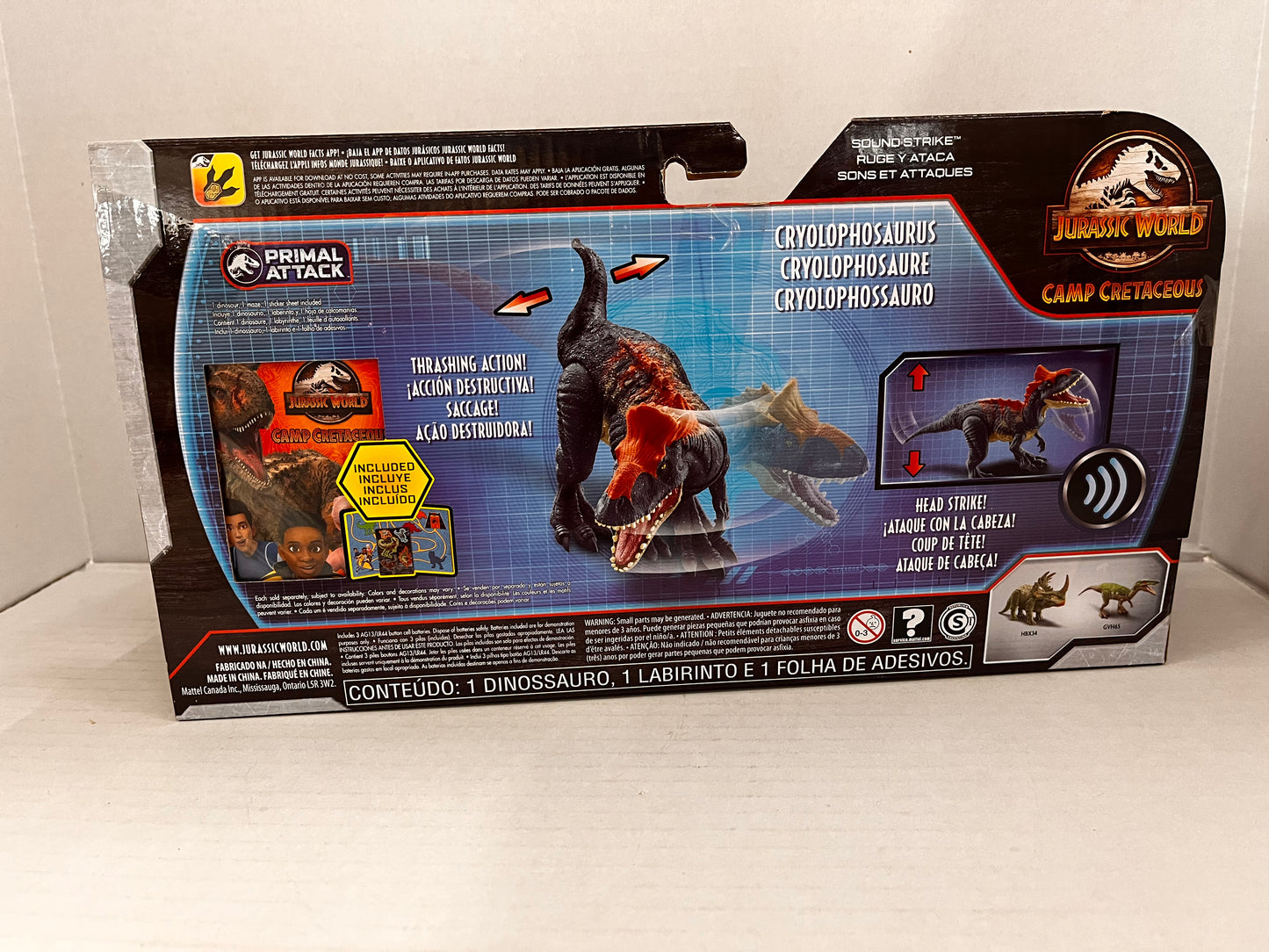 Jurassic World Camp Cretaceous Cryolophosaurus Primal Attack Sound Strike