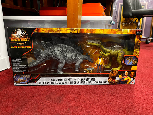 Jurassic World CAMP CRETACEOUS Set Darius, Baryonyx, Ankylosaurus, Stegosaurus