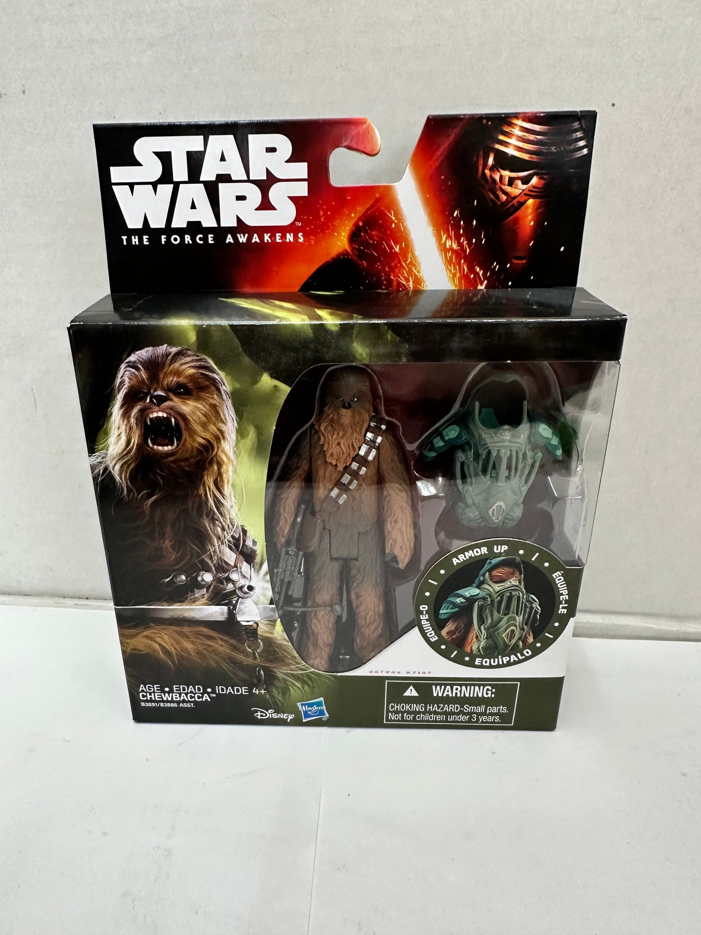 Hasbro Star Wars Armor Up Chewbacca 4" Action Figure Set The Force Awakens New