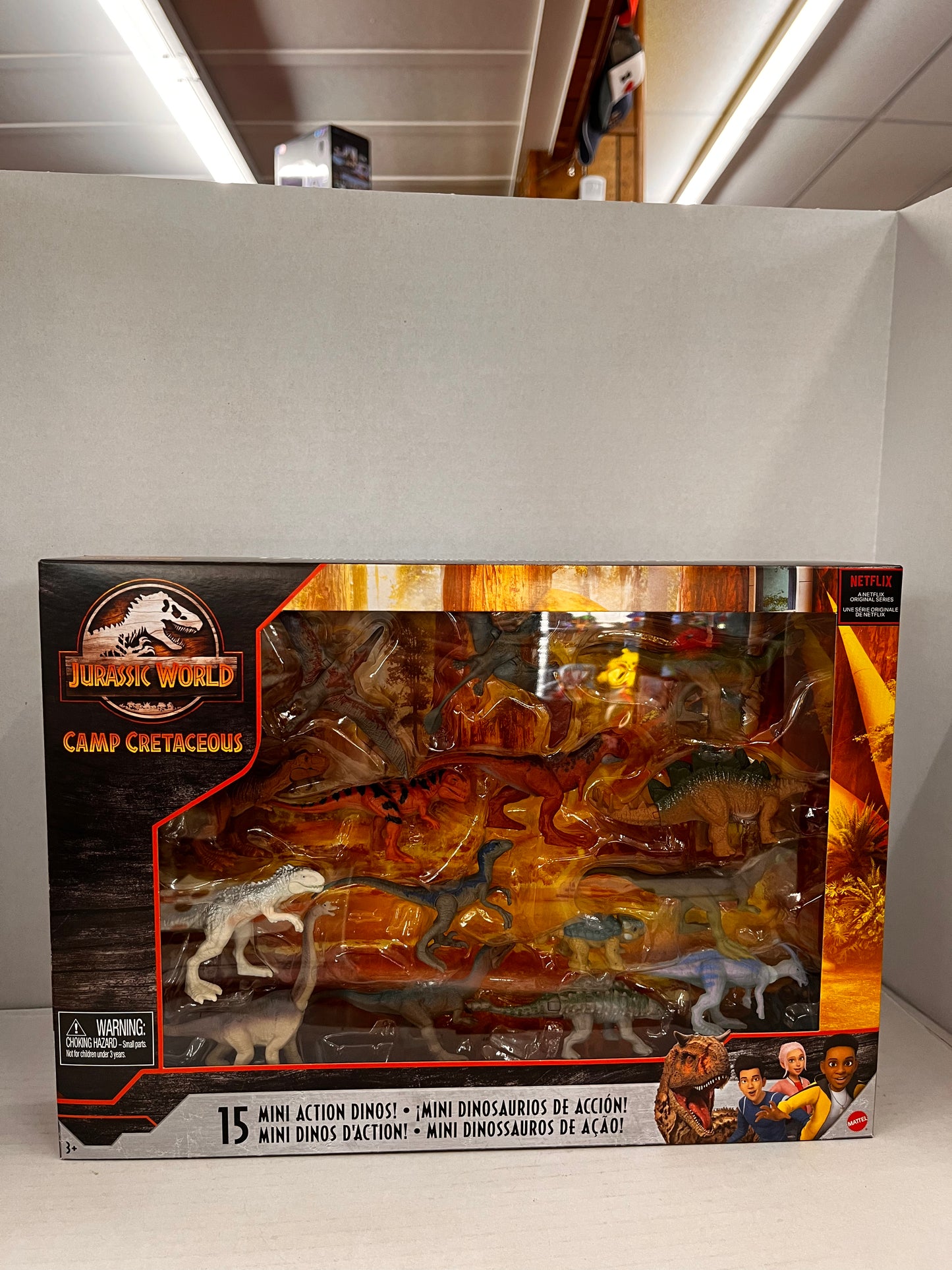 Jurassic World Camp Cretaceous Dinosaurs: 15 Mini Action Dinosaurs - NIB