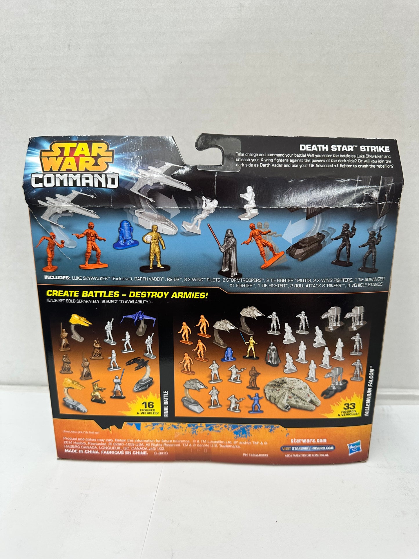 Star Wars Command Death Star Strike Set Box Damage