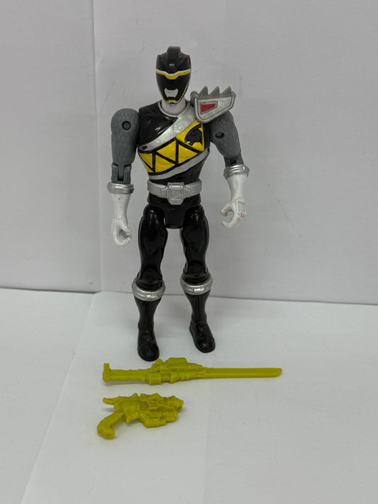 Power Rangers Dino Charge Black Ranger 5" Action Hero 100% Complete - Bandai