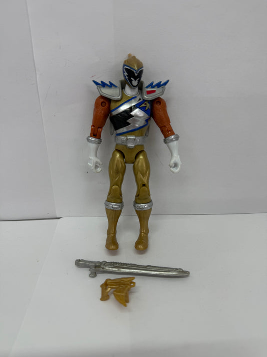 Power Rangers Super Charge Dino Drive Edition Gold Ranger Action Figure Complete