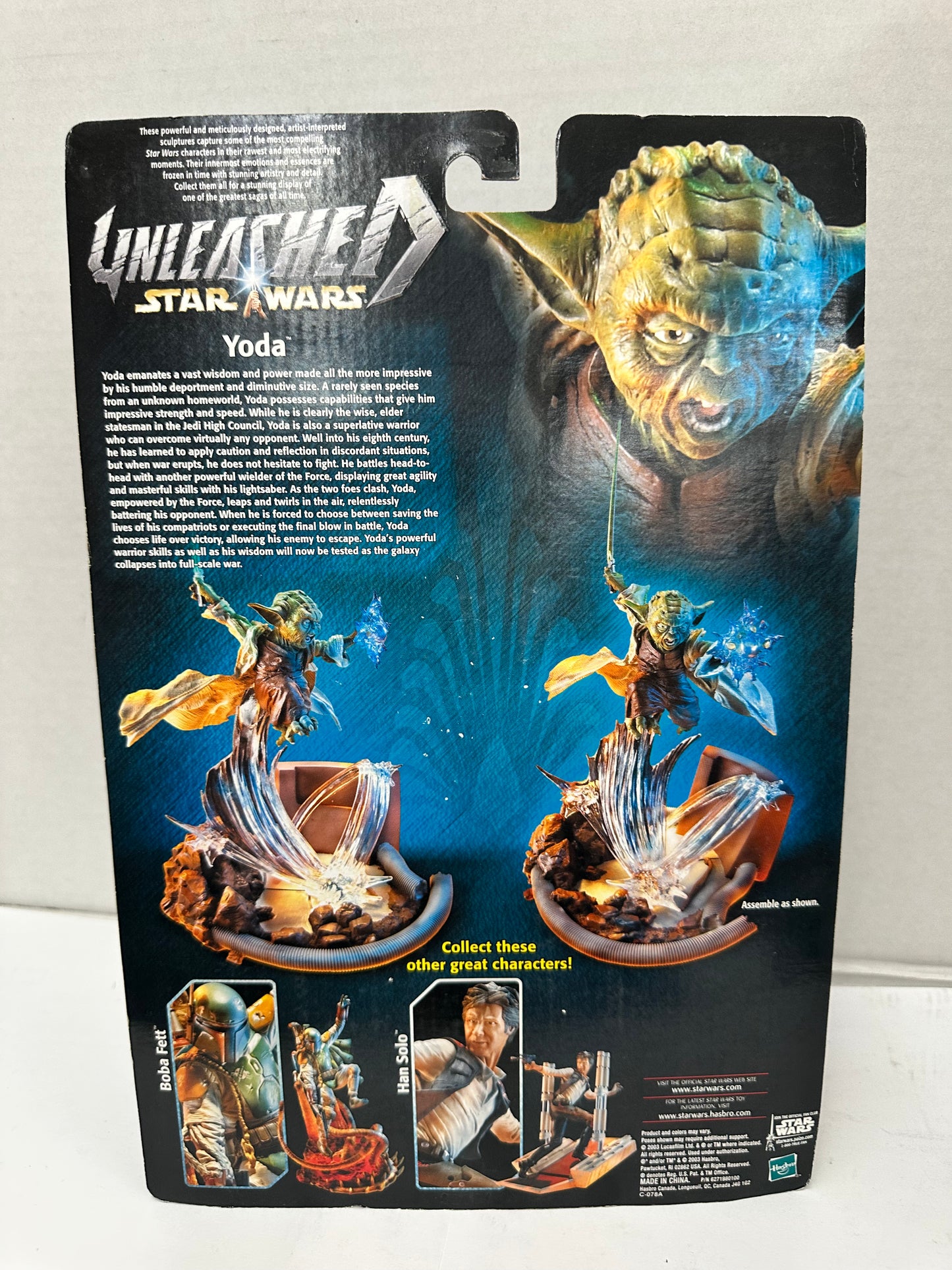 Star Wars Yoda Unleashed Action Figure Hasbro 2003