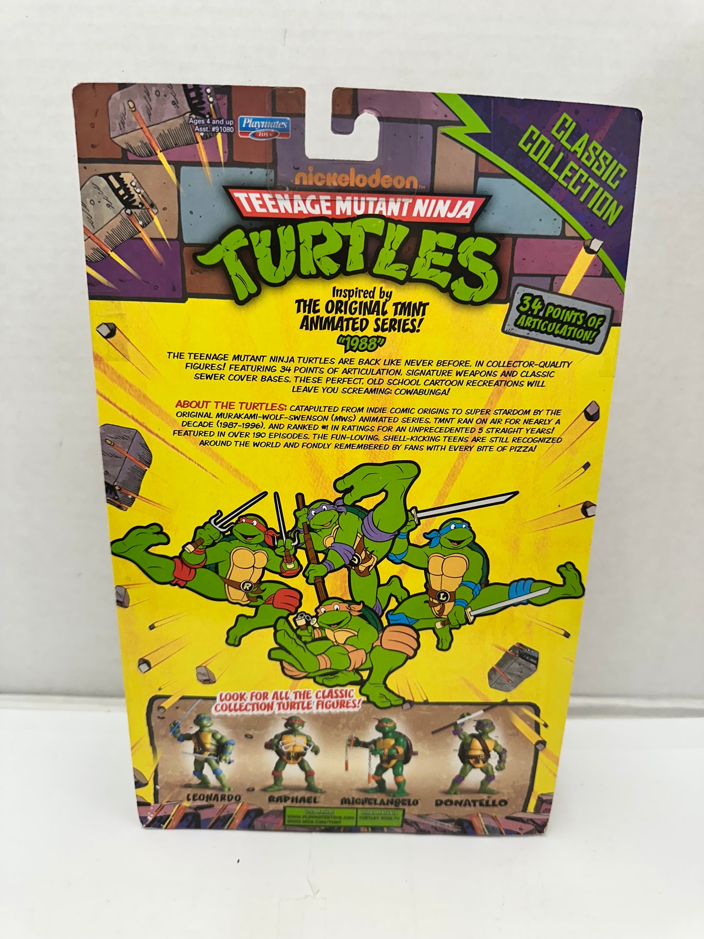 Teenage Mutant Ninja Turtles TMNT Rafael Action Figure Classic Collection