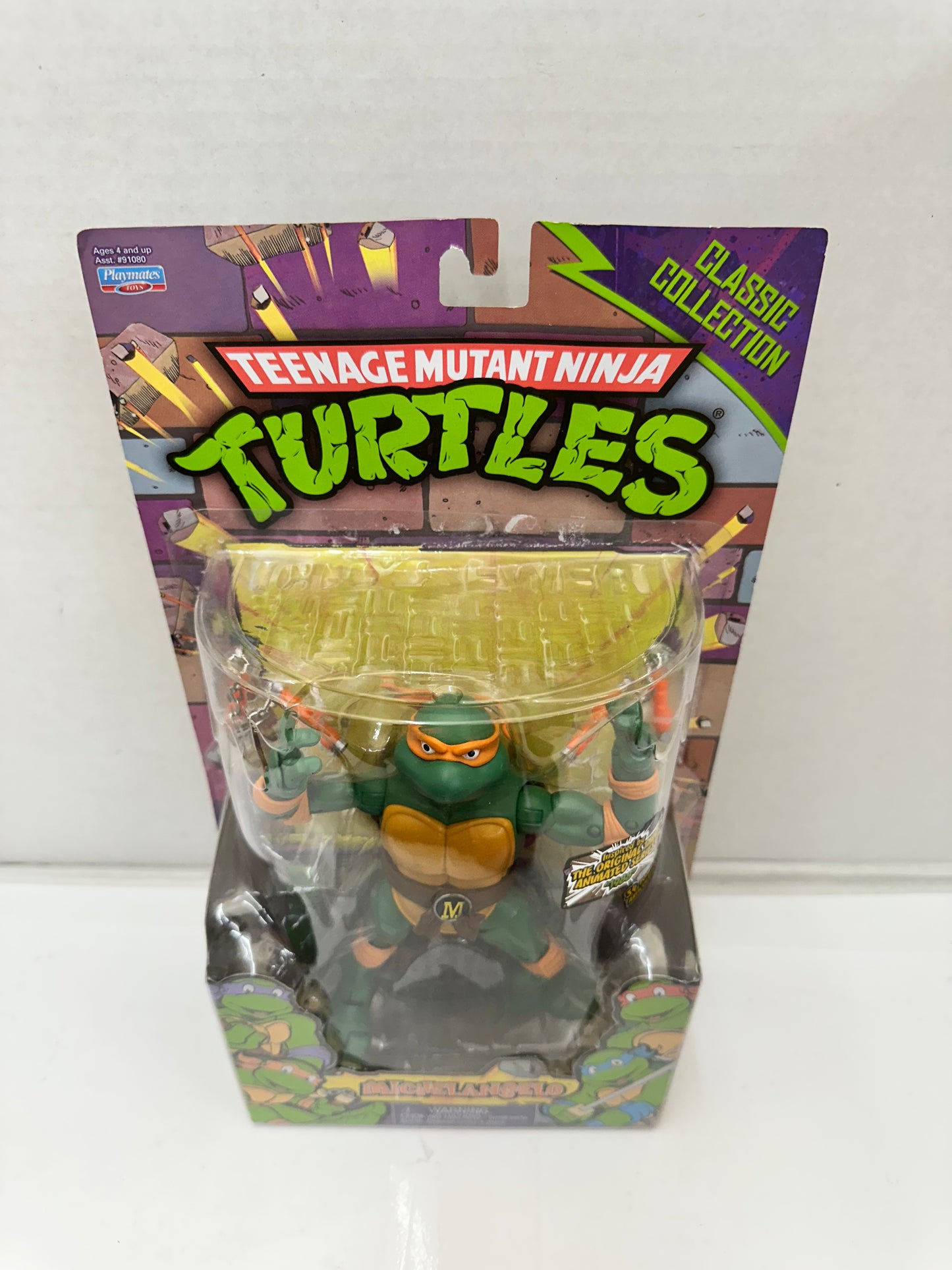 TMNT Classic Collection 1988 Animated Series Michelangelo Action Figure