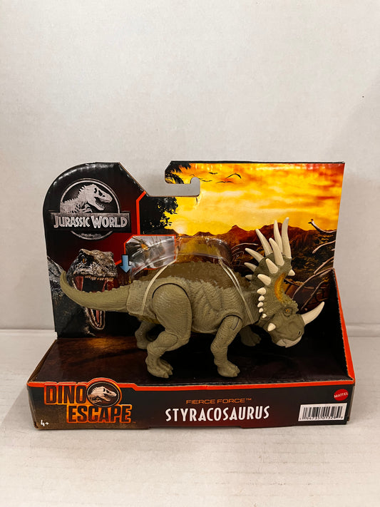 MATTEL Jurassic World Fierce Force Styracosaurus Dino Escape
