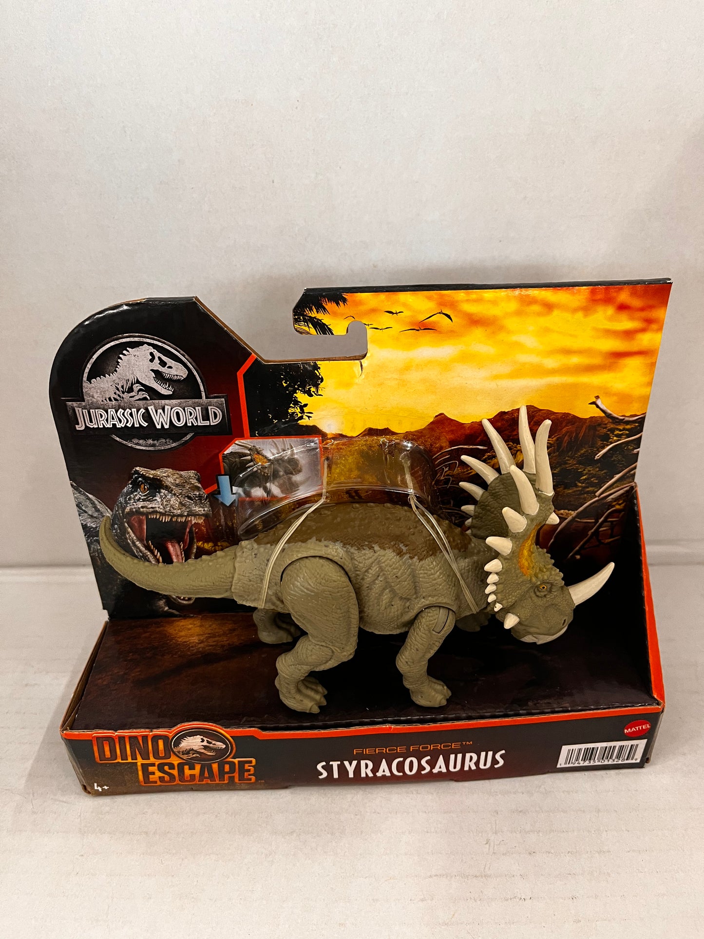 MATTEL Jurassic World Fierce Force Styracosaurus Dino Escape