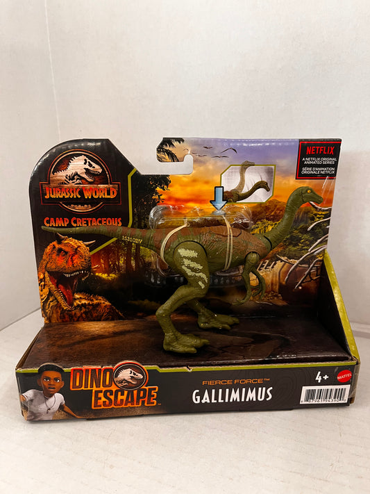 JURASSIC WORLD Gallimimus Dinosaur Camp Cretaceous Dino Escape Fierce Force