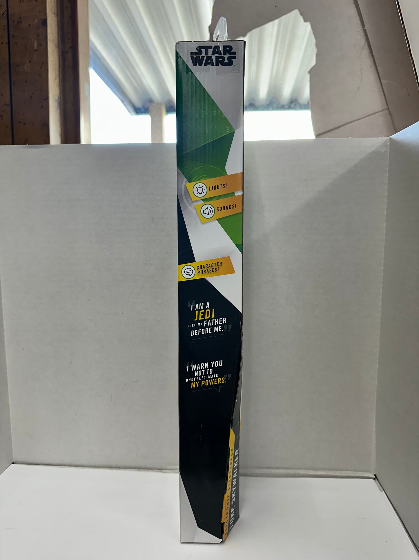 Star Wars Luke Skywalker Green Electronic Lightsaber Toy New Sealed Hasbro