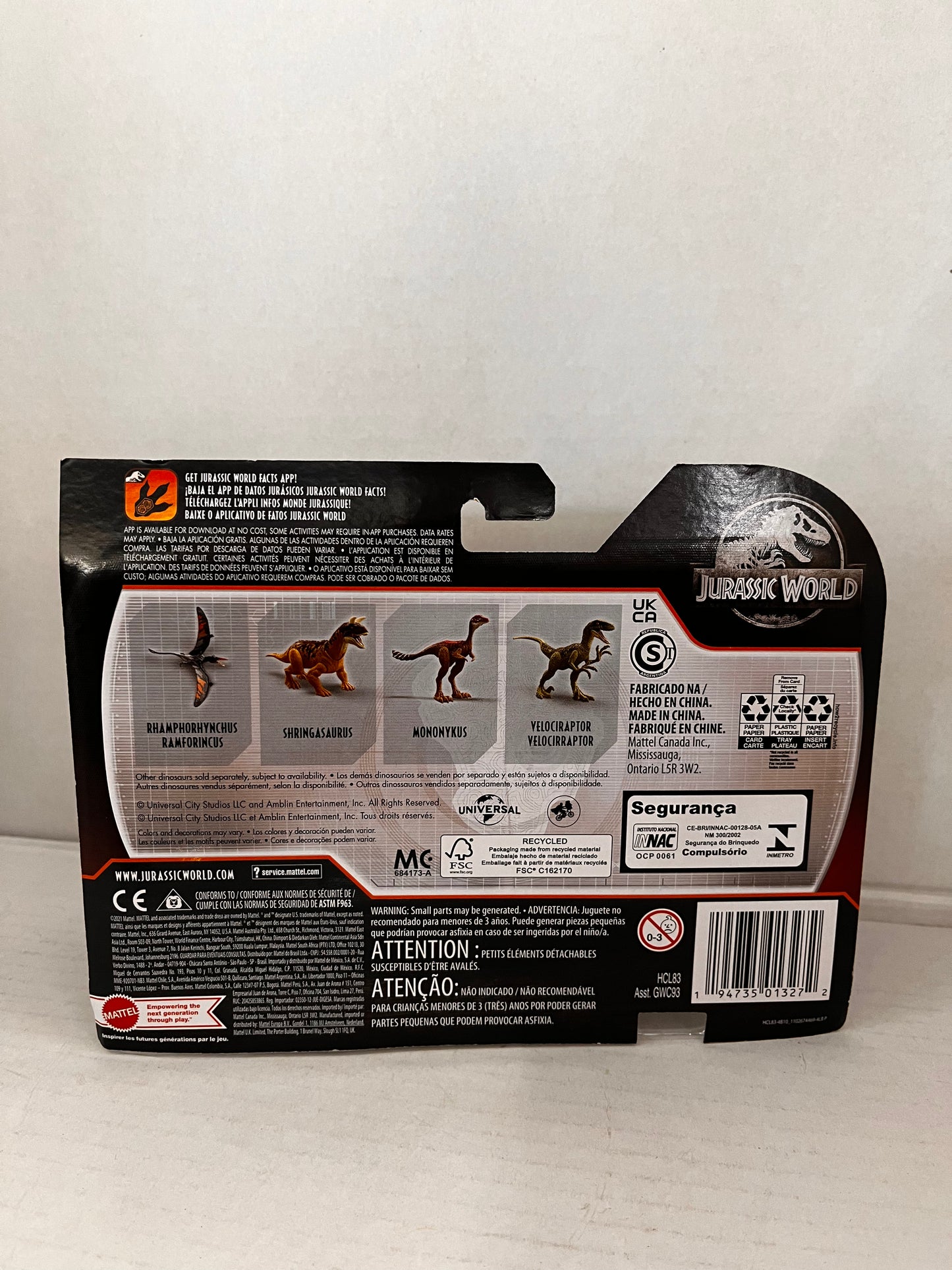 Jurassic World Dino Escape Wild Pack Mononykus