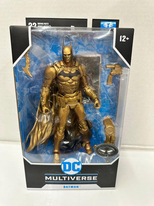 DC Multiverse Batman Arkham Knight Gold Action Figure McFarlane 2020 Platinum