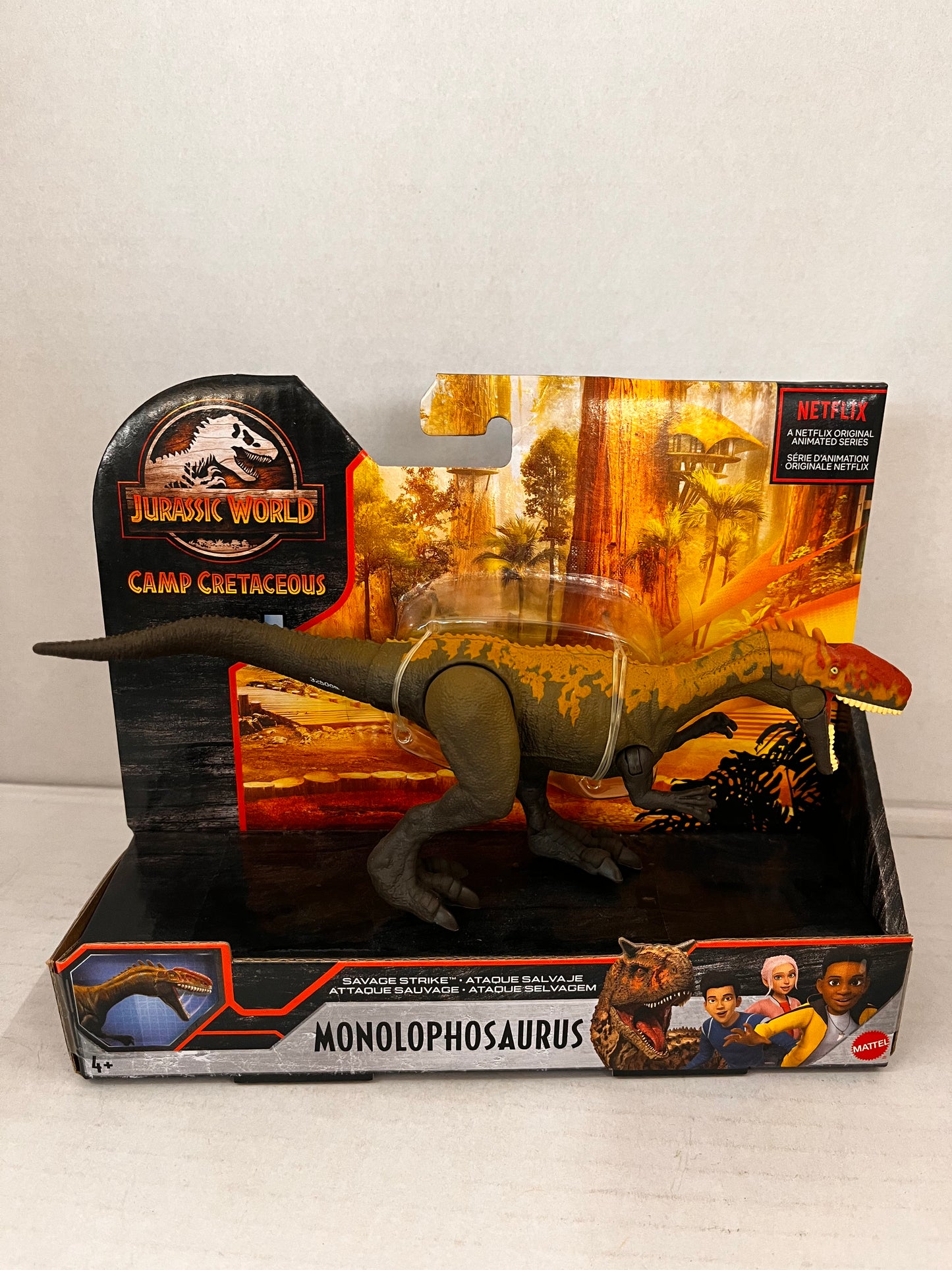 Jurassic Park World Monolophosaurus Strike Cretaceous Dinosaur Figure Toy