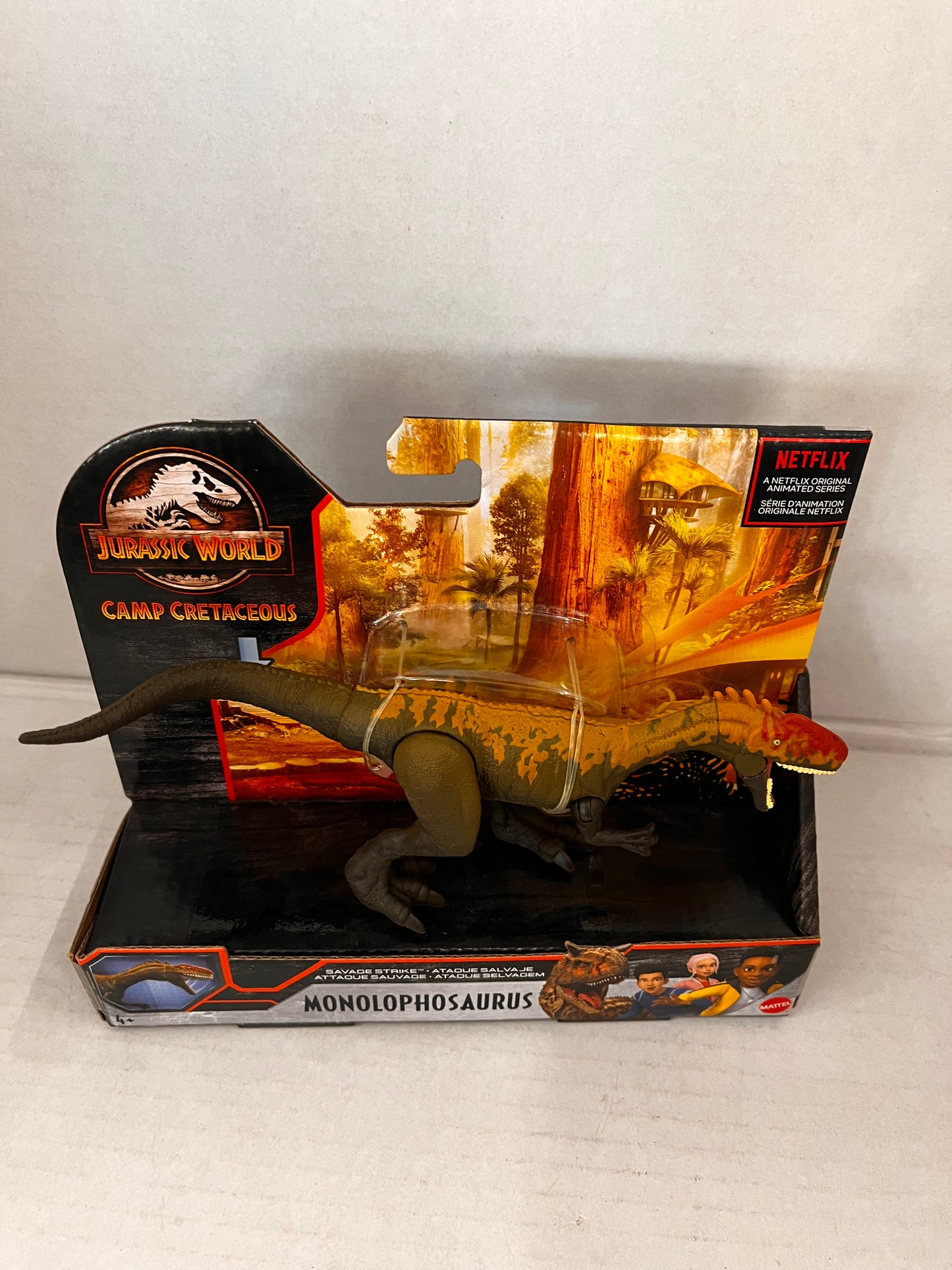 Jurassic Park World Monolophosaurus Strike Cretaceous Dinosaur Figure Toy