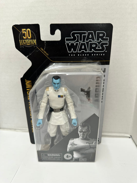 Star Wars Black Series Archive Grand Admiral Thrawn Figure Some Box Damage