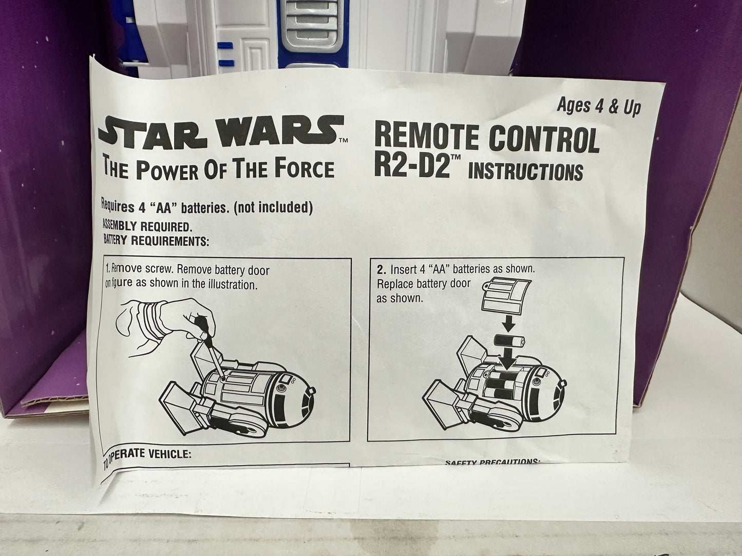 Star Wars R2-D2 Data Droid Cassette Player 88-083 Tiger Electronics Inc. 1997