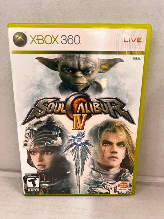 Soul Calibur IV 4 (Microsoft Xbox 360, 2008) XBOX360 Complete With Manual